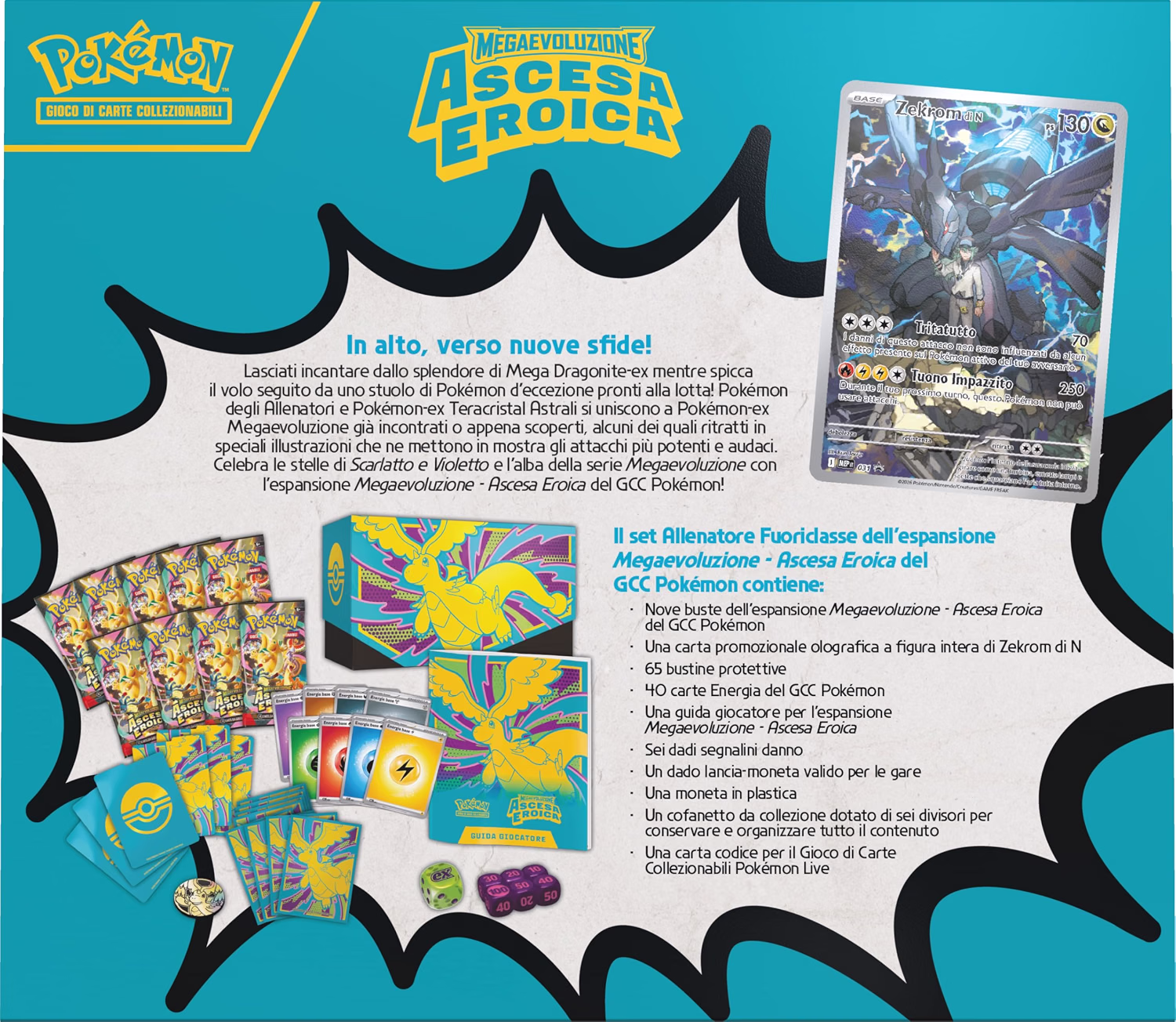 Pokémon Set Allenatore Fuoriclasse Megaevoluzione “Ascesa Eroica” – ITA